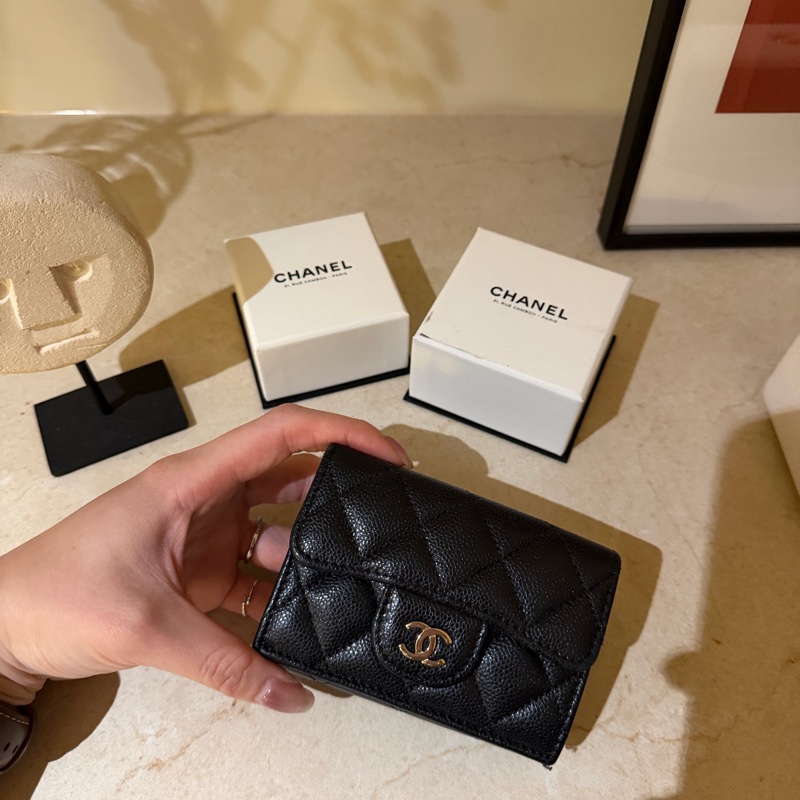 香奈兒三折迷你短夾-1