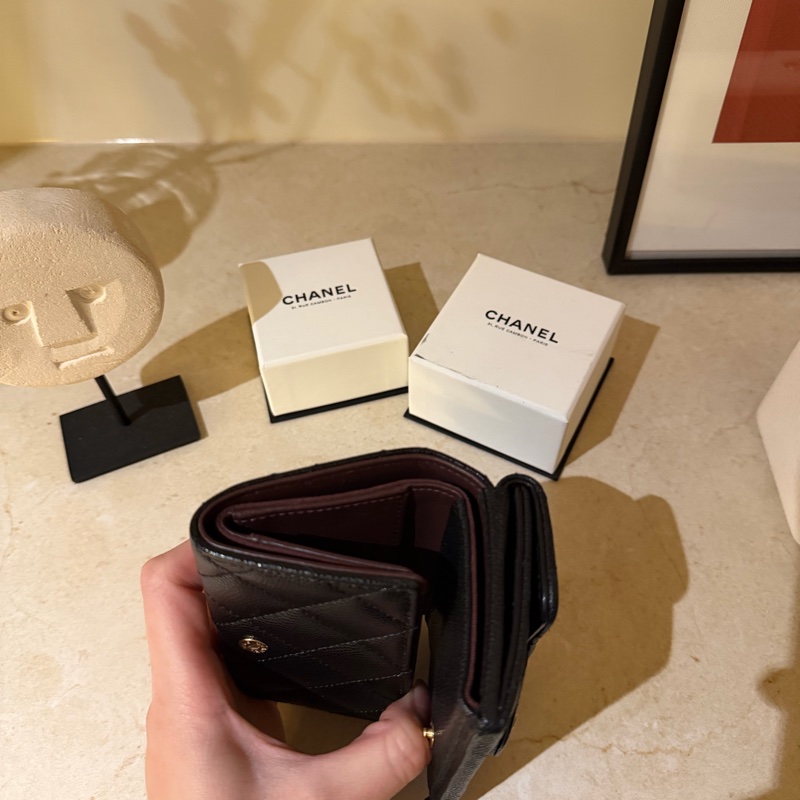 香奈兒三折迷你短夾-2