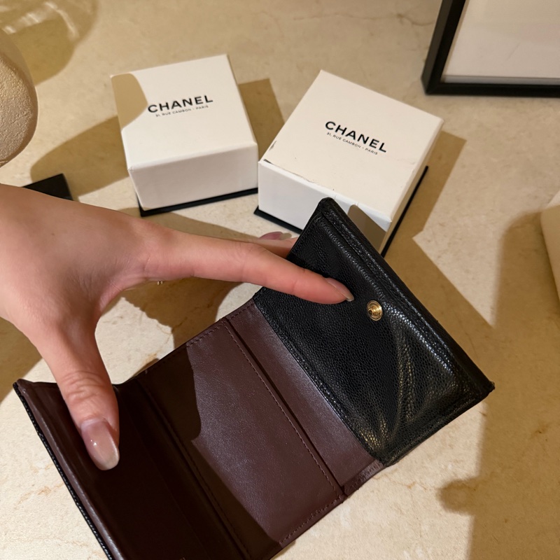 香奈兒三折迷你短夾-3