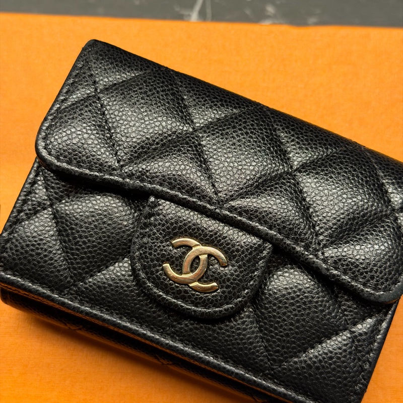 香奈兒三折迷你短夾-5