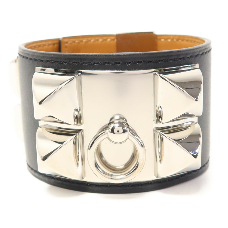 HERMES Swift皮革Collier De Chien手鐲Hermes#S-0