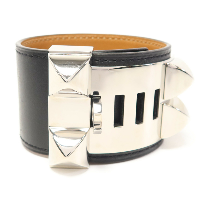 HERMES Swift皮革Collier De Chien手鐲Hermes#S-1