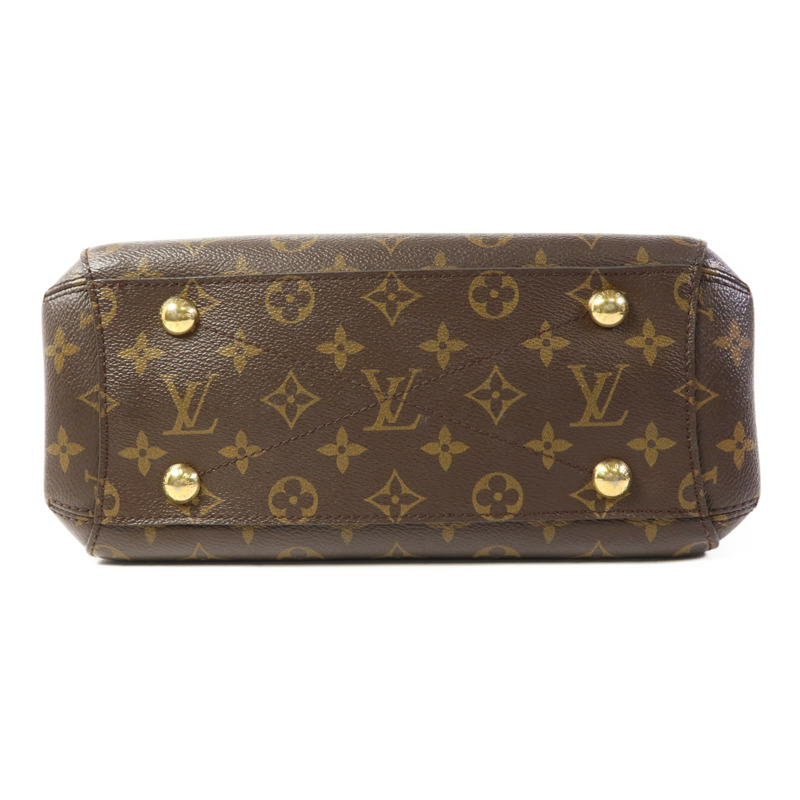 LOUIS VUITTON Monogram Montaigne BB金扣手挽肩背兩用袋棕色-3