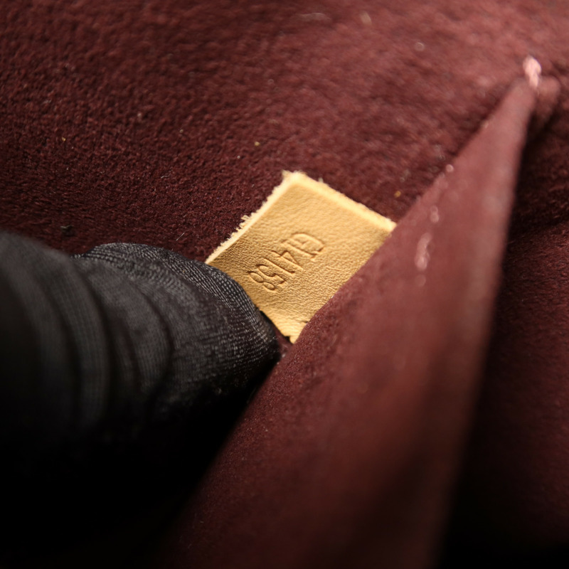 LOUIS VUITTON Monogram Montaigne BB金扣手挽肩背兩用袋棕色-7