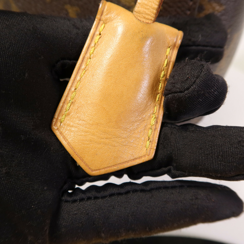 LOUIS VUITTON Monogram Montaigne BB金扣手挽肩背兩用袋棕色-18