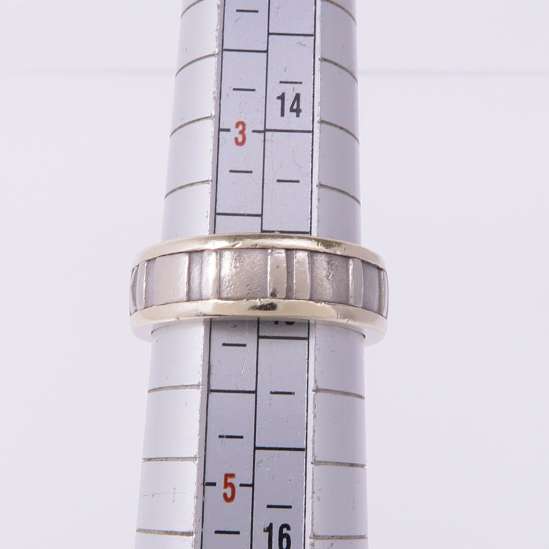 TIFFANY＆CO 18K白金Vintage Atlas Ring With Diamonds鑽石戒指US#4-8