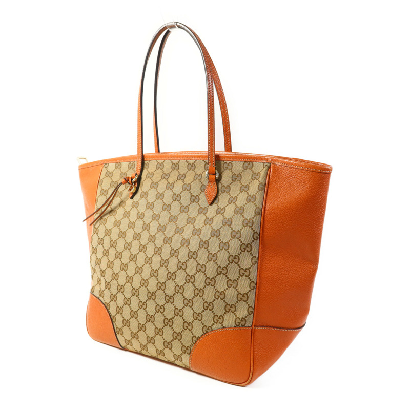 GUCCI 帆布Bree Tote Bag金扣手挽袋-2