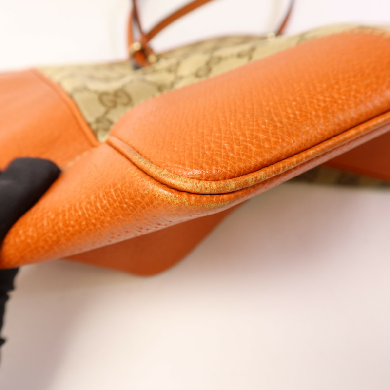 GUCCI 帆布Bree Tote Bag金扣手挽袋-12