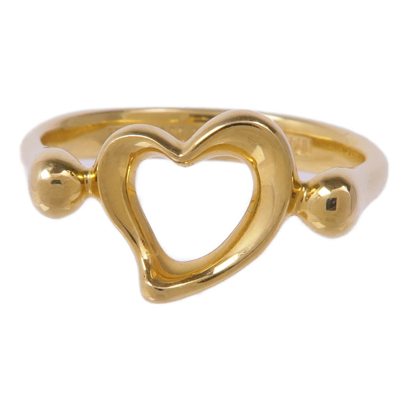 TIFFANY＆CO 18K黃金Heart Ring戒指US#5.5-1