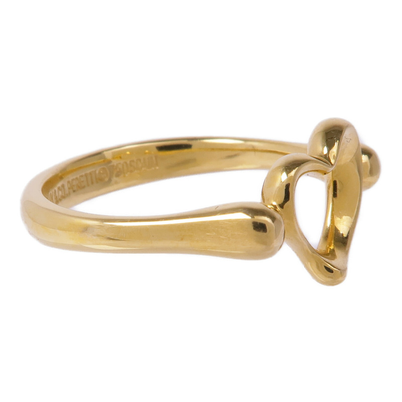 TIFFANY＆CO 18K黃金Heart Ring戒指US#5.5-3