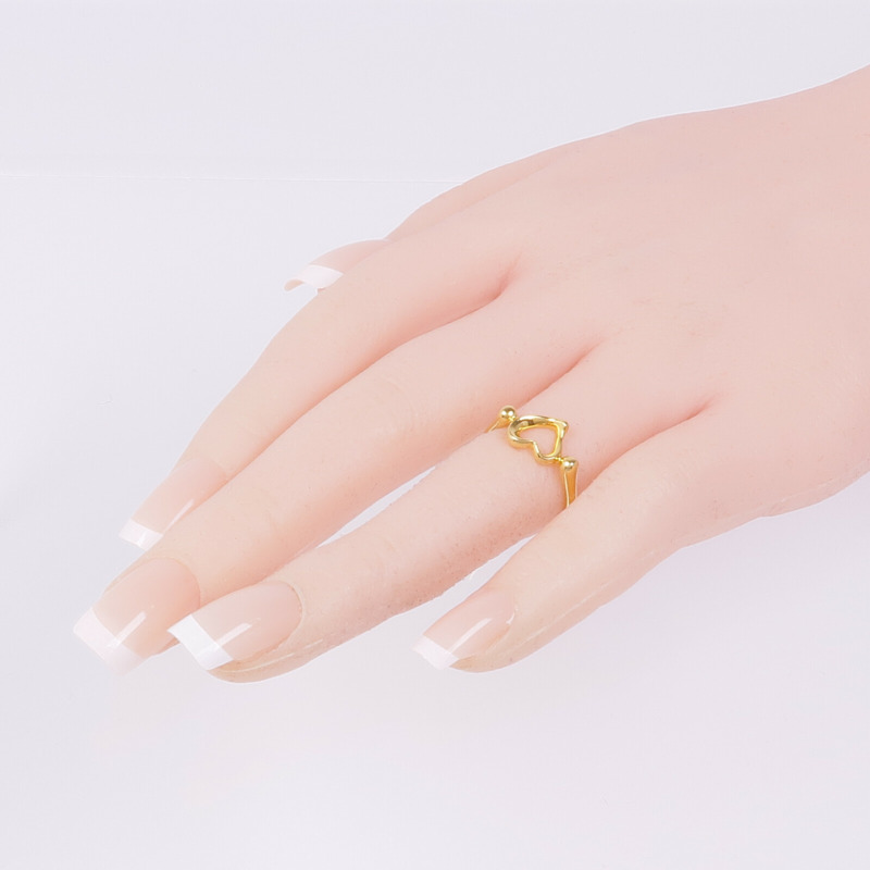TIFFANY＆CO 18K黃金Heart Ring戒指US#5.5-6
