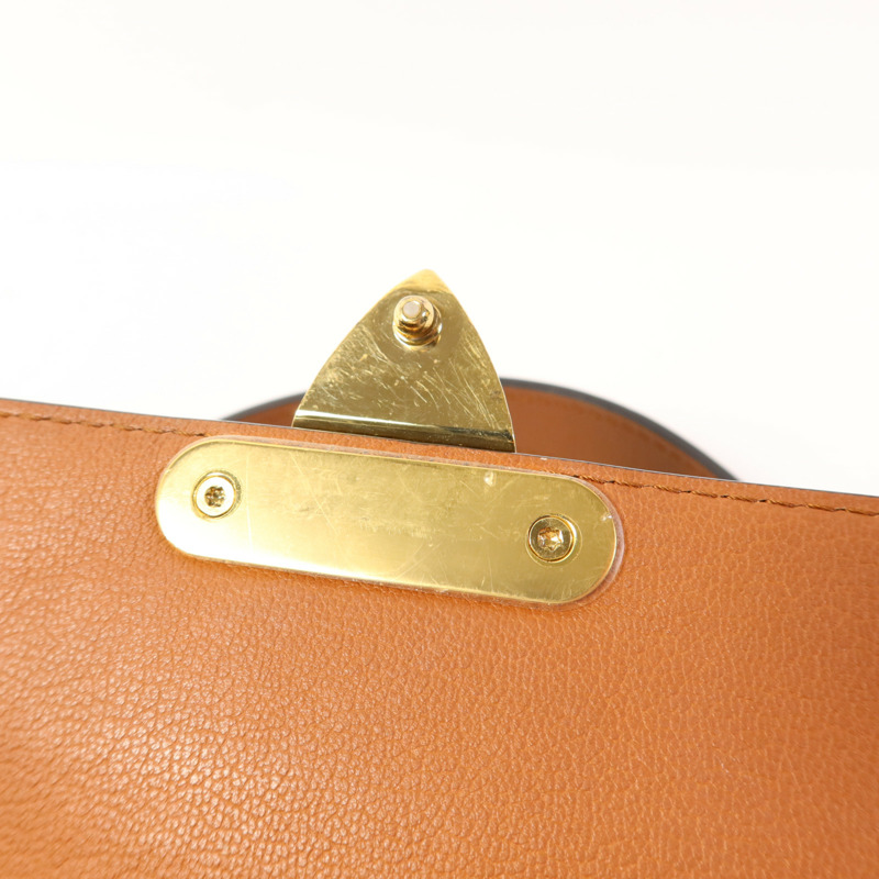 LOUIS VUITTON Monogram Marceau金扣鏈帶肩背袋棕色-11