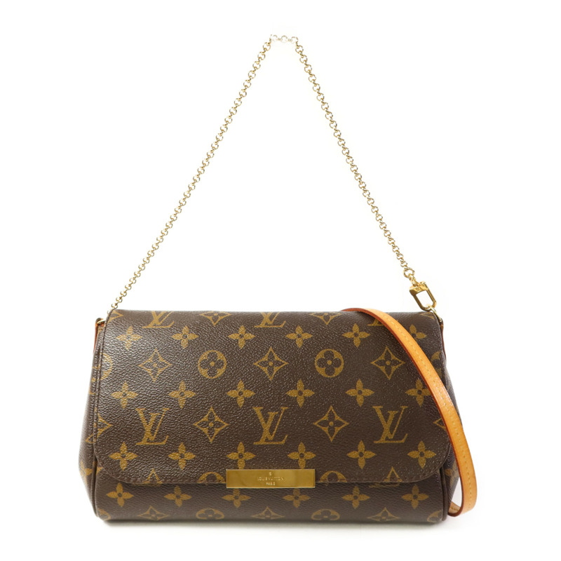 LOUIS VUITTON Monogram Favorite MM金扣手挽肩背兩用袋-0