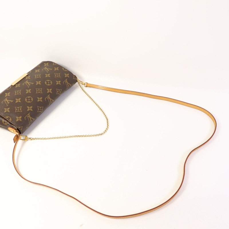LOUIS VUITTON Monogram Favorite MM金扣手挽肩背兩用袋-4