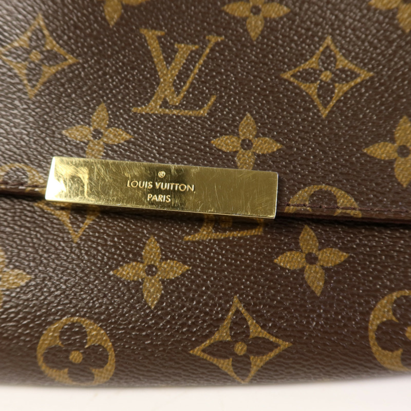 LOUIS VUITTON Monogram Favorite MM金扣手挽肩背兩用袋-12