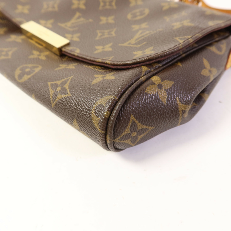 LOUIS VUITTON Monogram Favorite MM金扣手挽肩背兩用袋-13