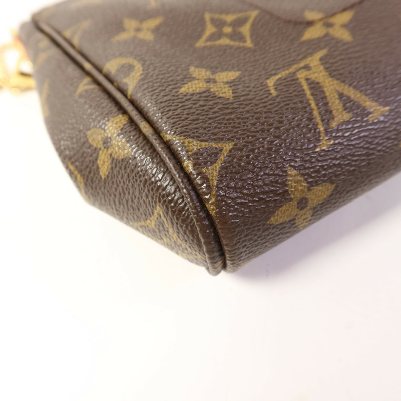 LOUIS VUITTON Monogram Favorite MM金扣手挽肩背兩用袋-16