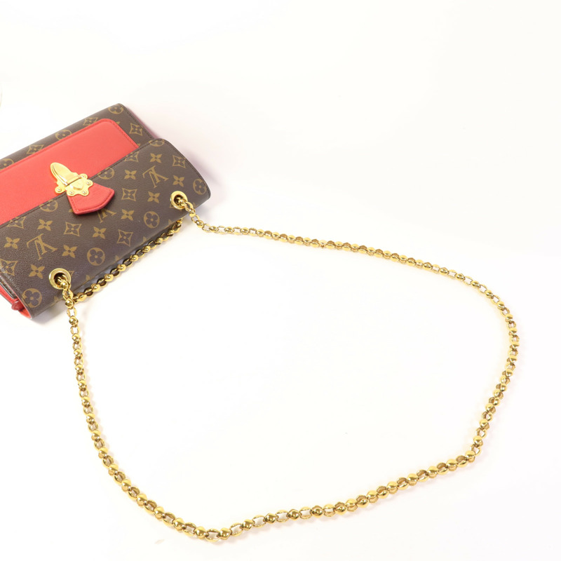 LOUIS VUITTON Monogram Victoire金扣鏈帶肩背袋-5