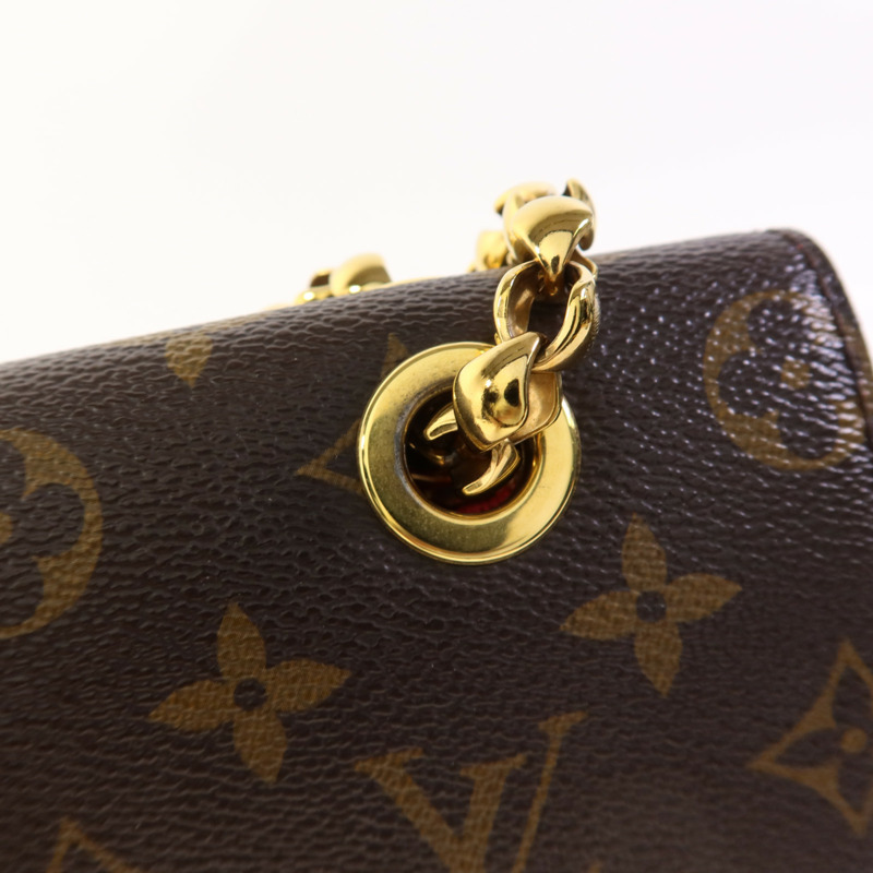 LOUIS VUITTON Monogram Victoire金扣鏈帶肩背袋-11