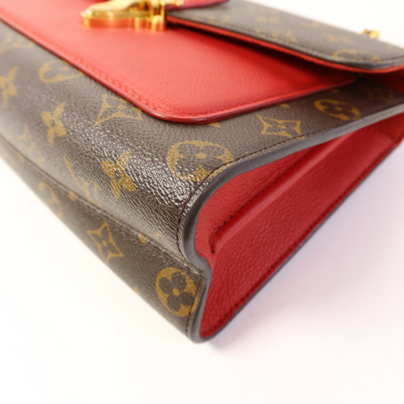 LOUIS VUITTON Monogram Victoire金扣鏈帶肩背袋-12