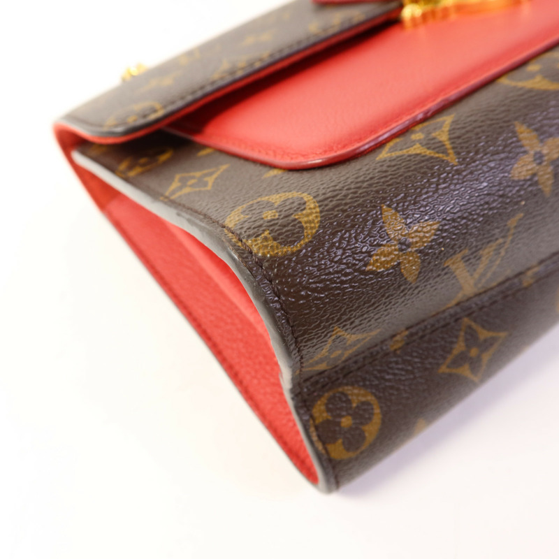 LOUIS VUITTON Monogram Victoire金扣鏈帶肩背袋-13