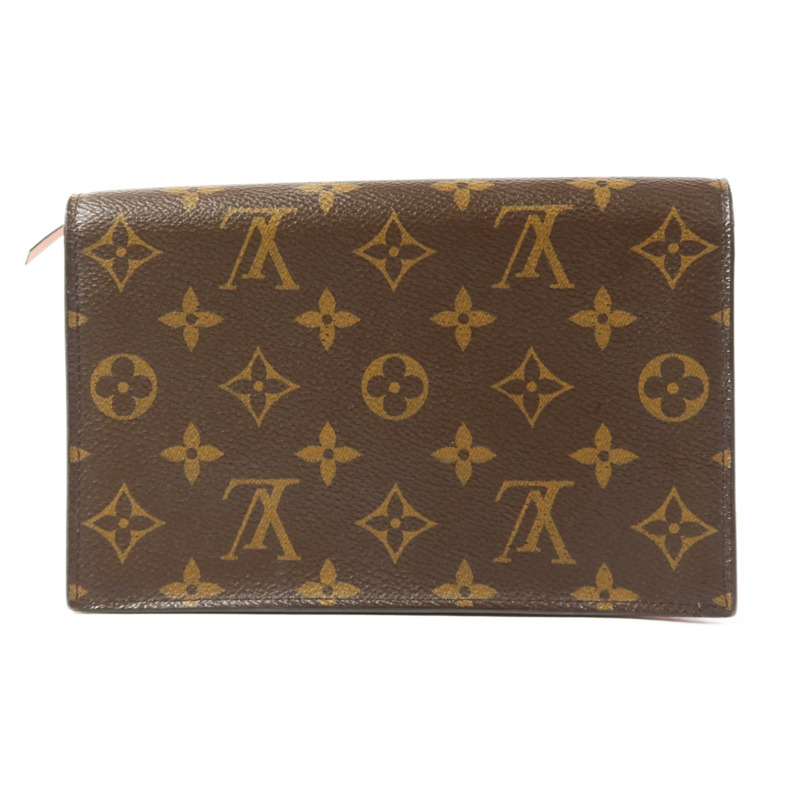 LOUIS VUITTON Monogram Flore Chain Wallet金扣鏈帶肩背袋-1