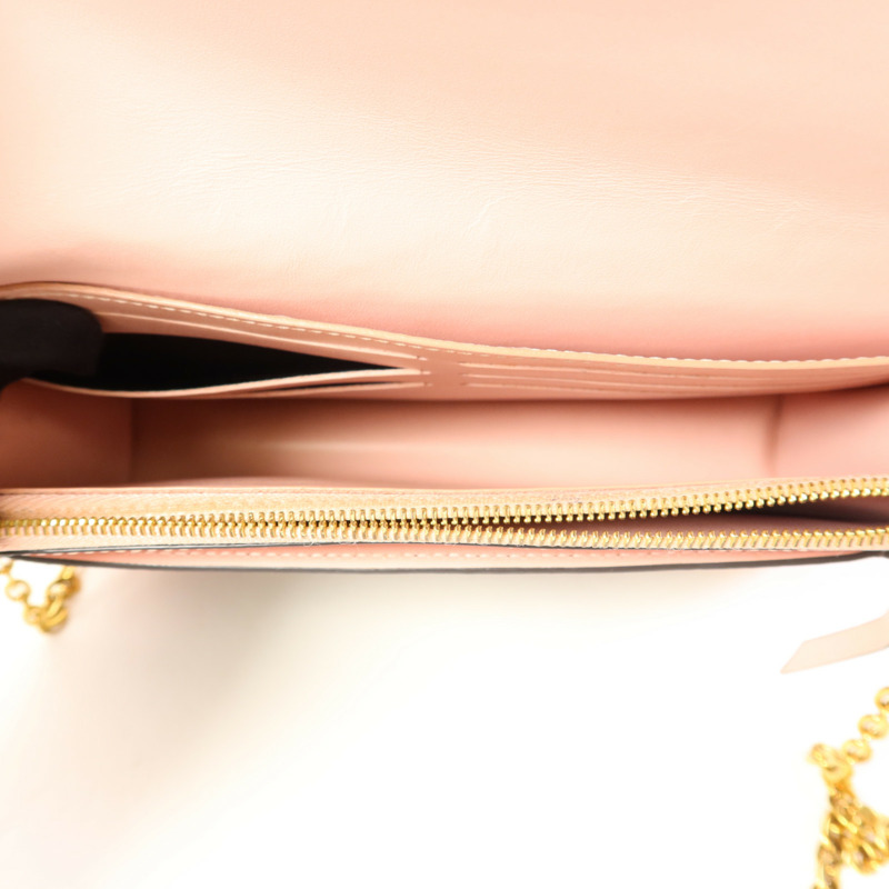 LOUIS VUITTON Monogram Flore Chain Wallet金扣鏈帶肩背袋-5