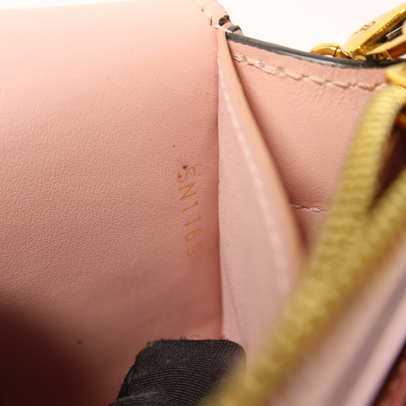 LOUIS VUITTON Monogram Flore Chain Wallet金扣鏈帶肩背袋-9