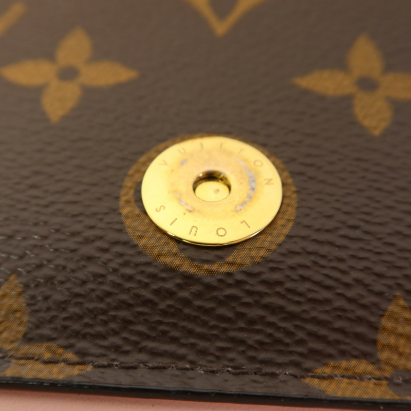 LOUIS VUITTON Monogram Flore Chain Wallet金扣鏈帶肩背袋-11