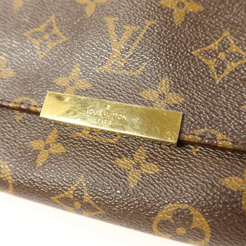 LOUIS VUITTON Monogram Favorite MM金扣手挽肩背兩用袋-9