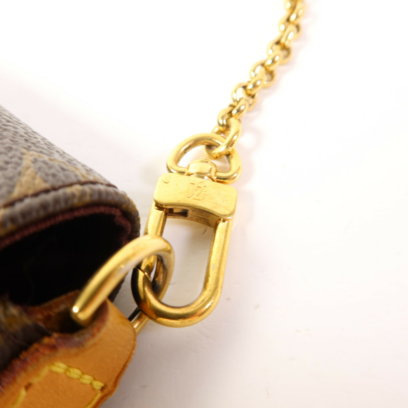 LOUIS VUITTON Monogram Favorite MM金扣手挽肩背兩用袋-10