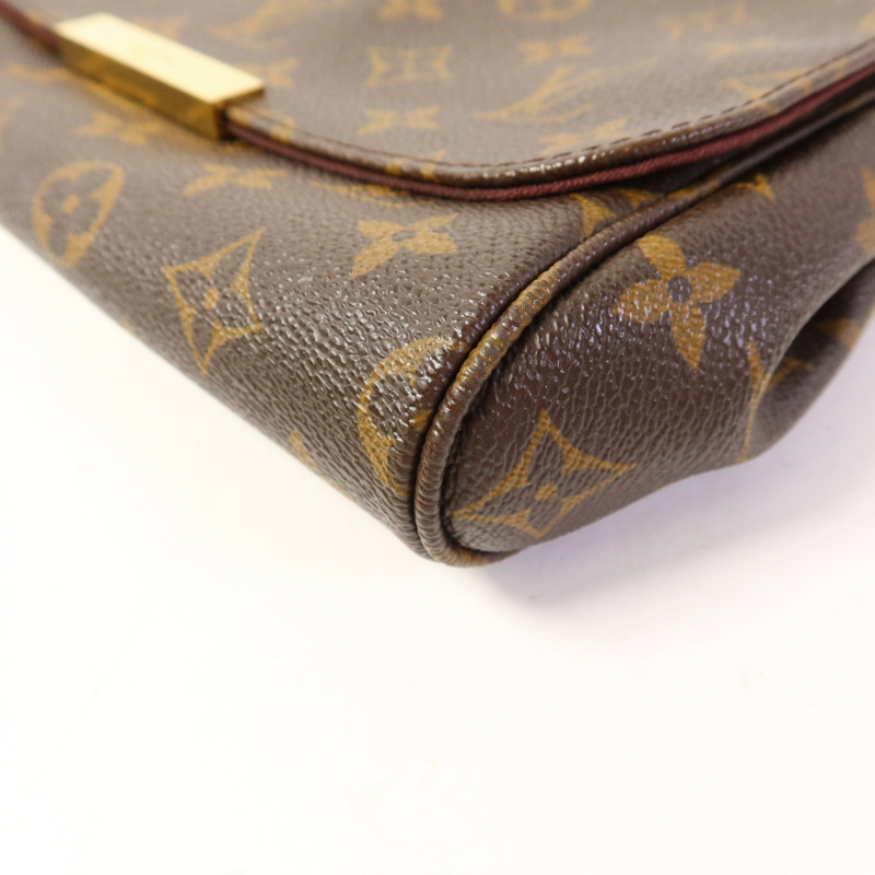 LOUIS VUITTON Monogram Favorite MM金扣手挽肩背兩用袋-13