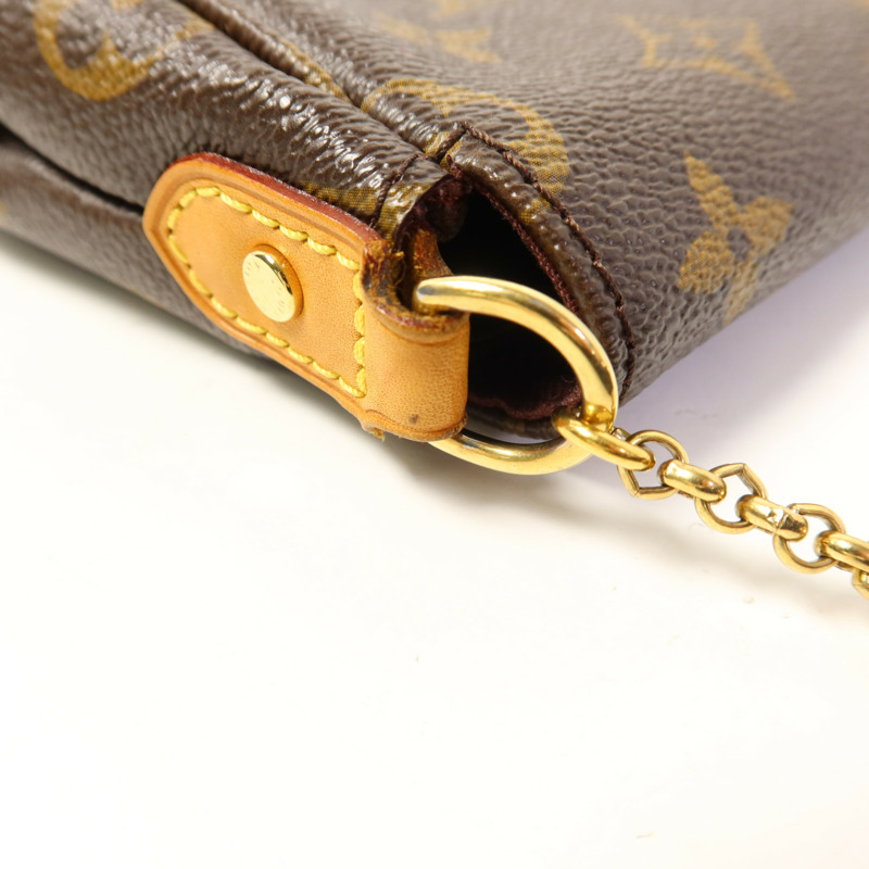 LOUIS VUITTON Monogram Favorite MM金扣手挽肩背兩用袋-17