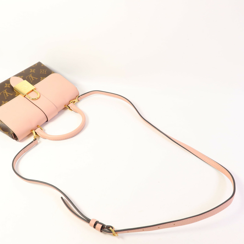 LOUIS VUITTON Monogram Locky BB金扣手挽肩背兩用袋-4