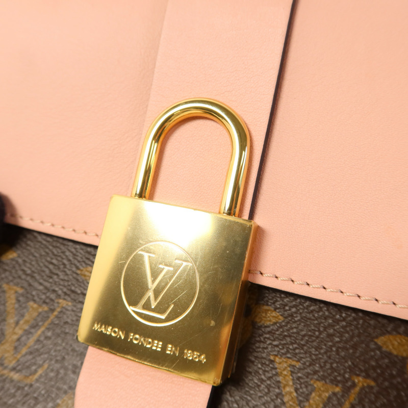 LOUIS VUITTON Monogram Locky BB金扣手挽肩背兩用袋-8