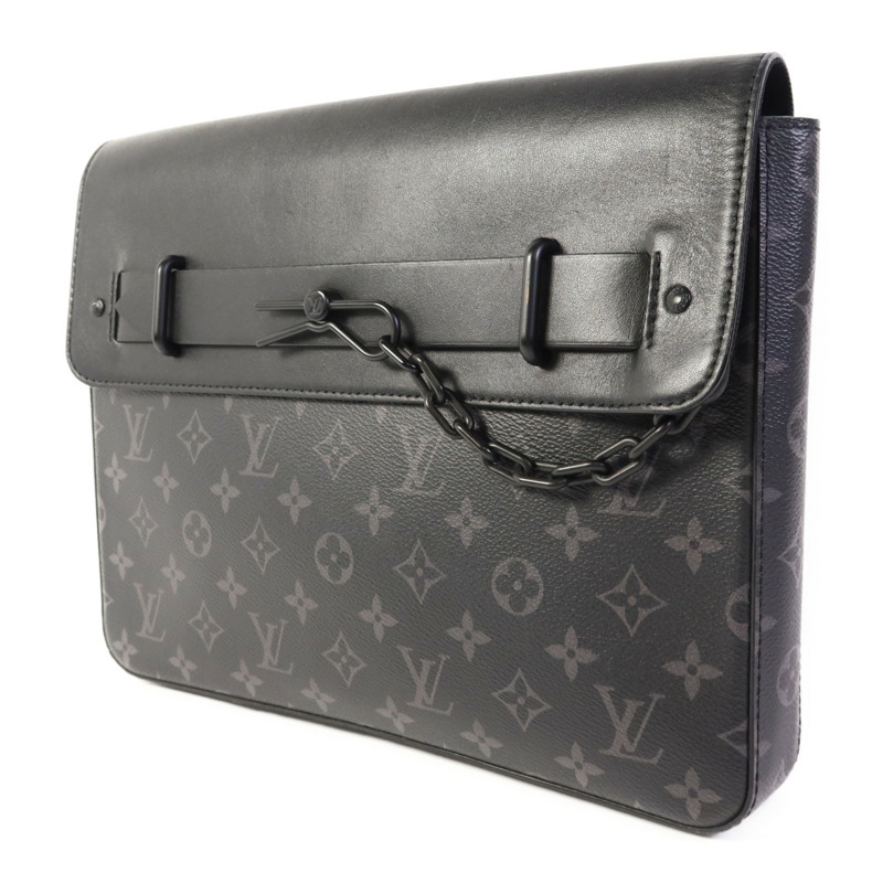 LOUIS VUITTON Monogram Eclipse Pochette Steamer手拿包-2