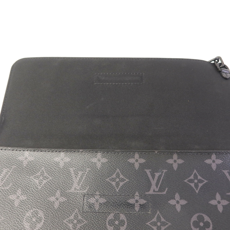 LOUIS VUITTON Monogram Eclipse Pochette Steamer手拿包-7