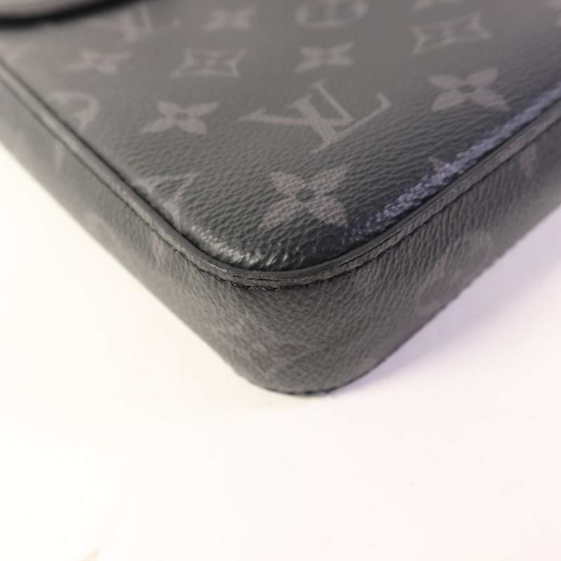 LOUIS VUITTON Monogram Eclipse Pochette Steamer手拿包-11