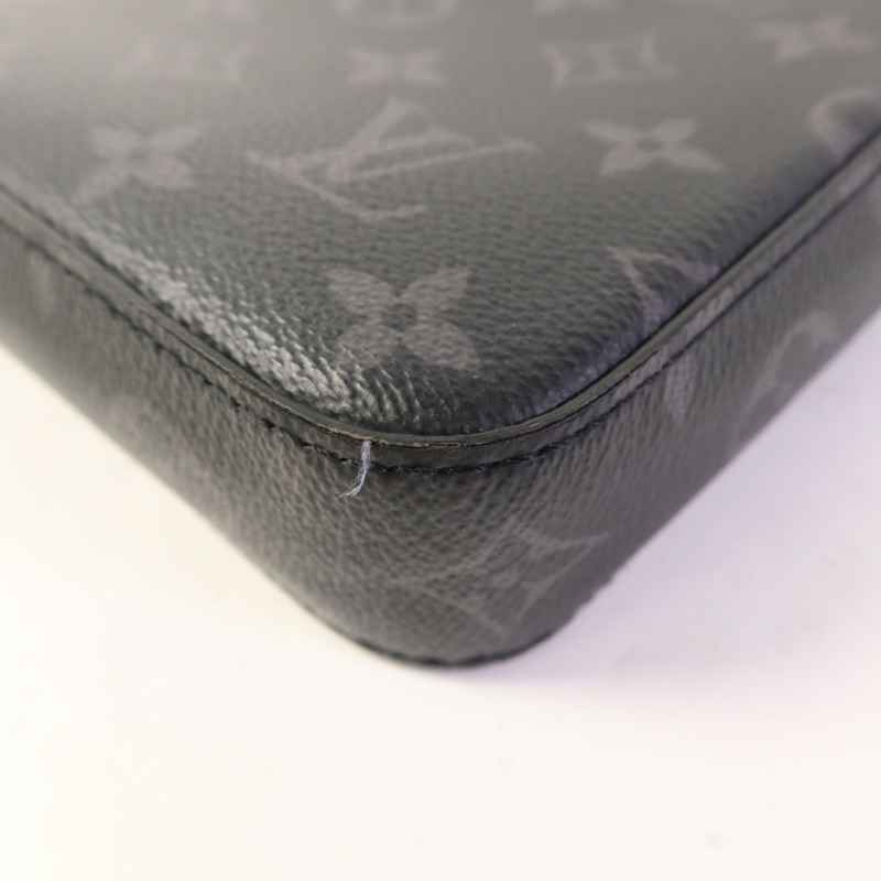 LOUIS VUITTON Monogram Eclipse Pochette Steamer手拿包-12