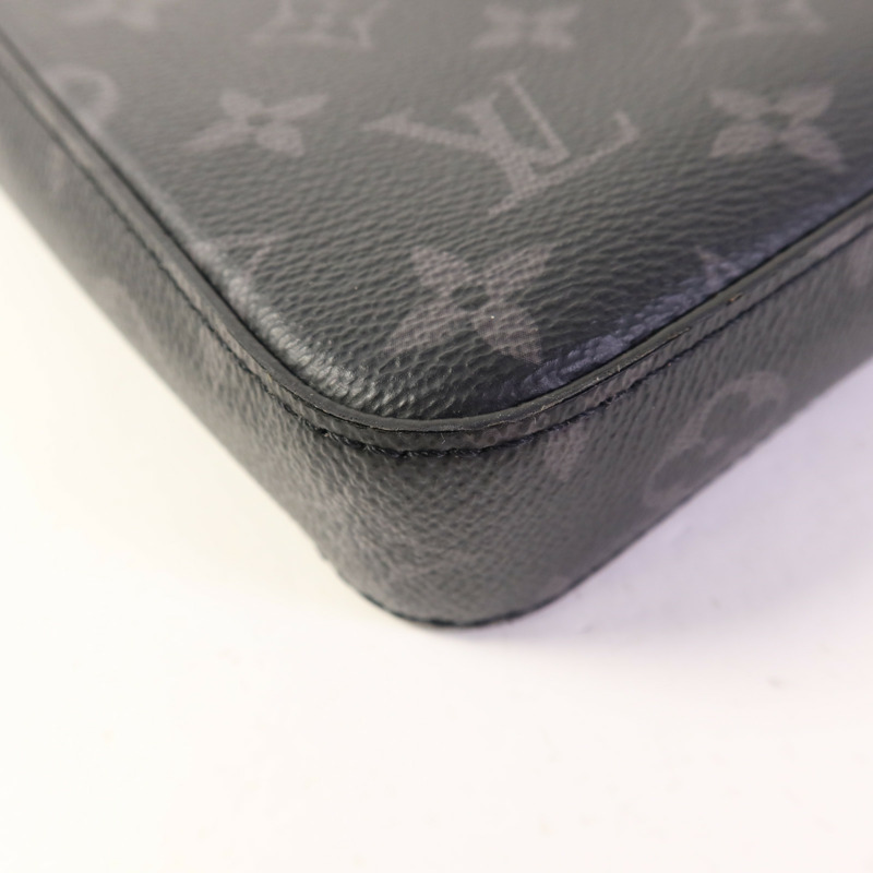 LOUIS VUITTON Monogram Eclipse Pochette Steamer手拿包-13