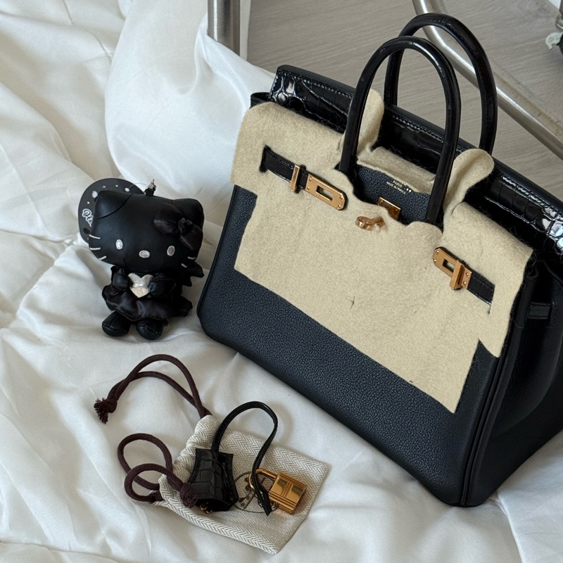現貨｜Hermes birkin25 touch 亮面鱷魚皮  C刻-1
