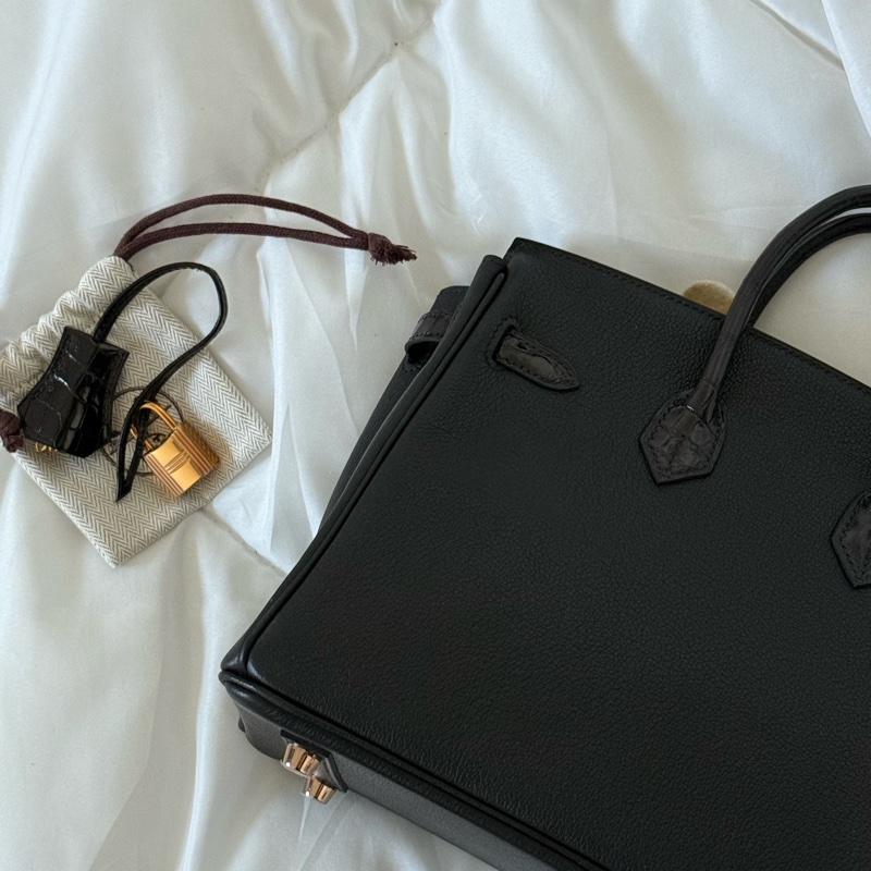 現貨｜Hermes birkin25 touch 亮面鱷魚皮  C刻-4