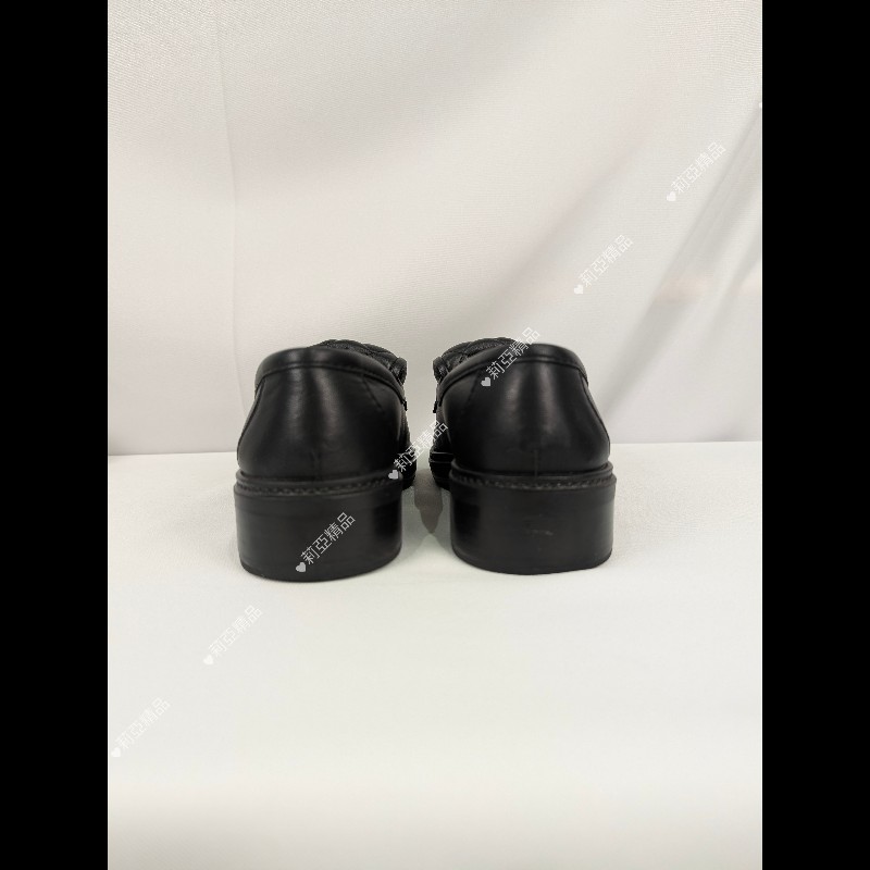 莉亞精品♡經典釦菱格紋樂福鞋 尺碼36 九新美鞋-3