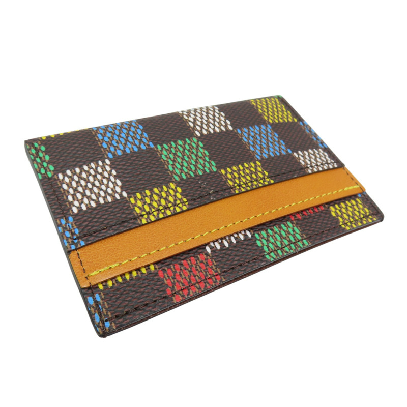 多種顏色 棋盤格 帆布 名片夾 N00189【LOUIS VUITTON LV 路易威登】 N00189-3