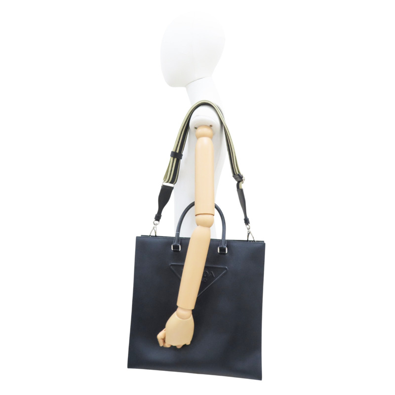 黑色 Saffiano牛皮 Triangle 兩用包 2VG084【PRADA 普拉達】 2VG084-9