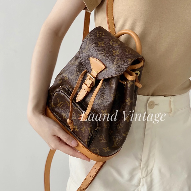🌷Louis Vuitton 後背包小號 ｜經典花紋✦fufu style 精品✦ 氣質款｜-3