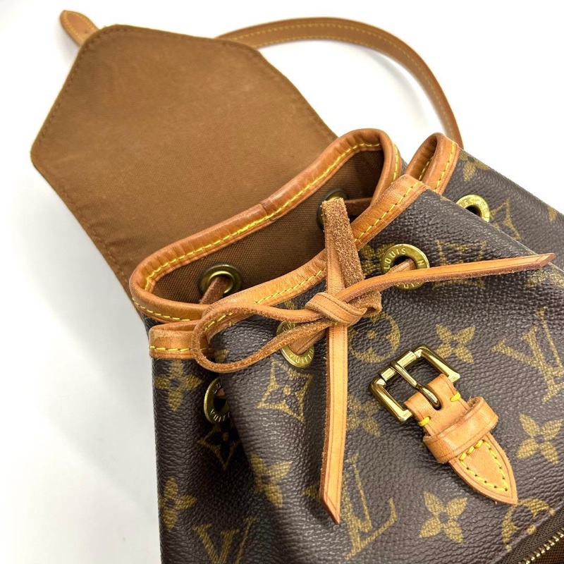 🌷Louis Vuitton 後背包小號 ｜經典花紋✦fufu style 精品✦ 氣質款｜-34