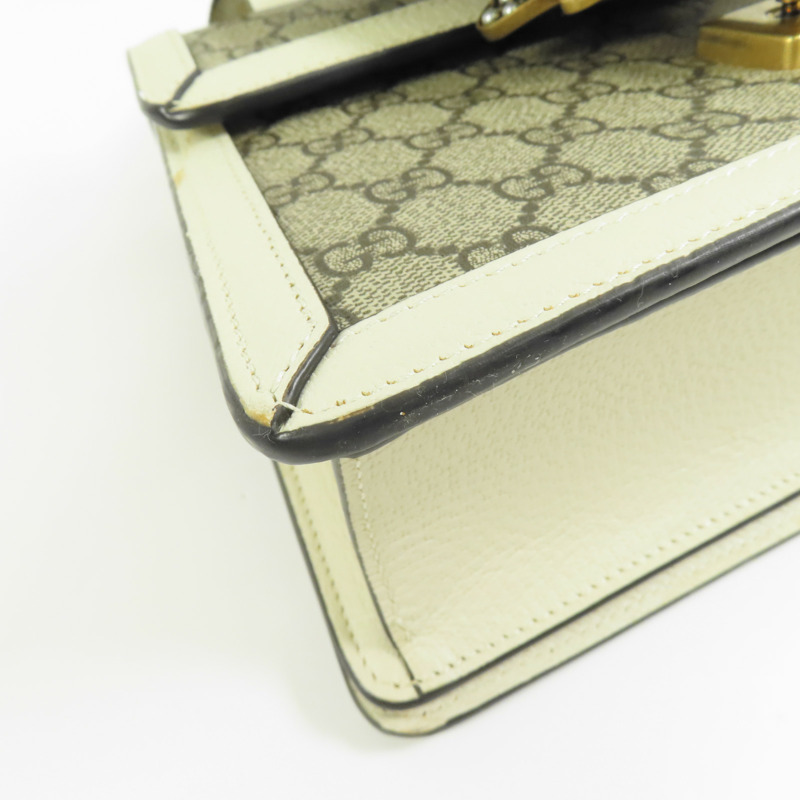 GUCCI 塗層帆布/皮革Queen Margaret金扣手挽肩背兩用袋-9