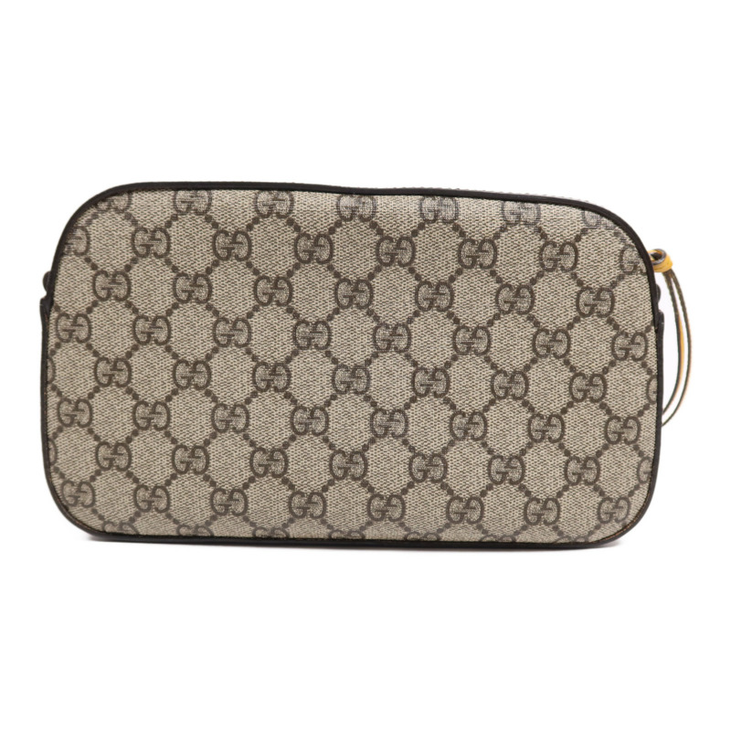 GUCCI 塗層帆布Supreme Messenger金扣肩背袋-1