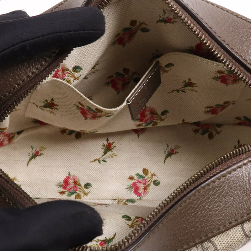 GUCCI 塗層帆布Supreme Messenger金扣肩背袋-12